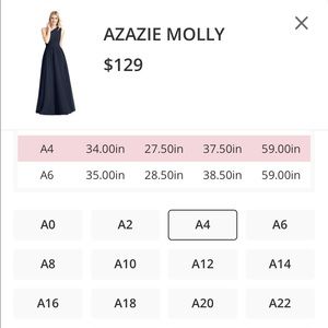 Azazie Molly Bridesmaid Dress - Size A4